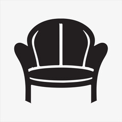 chair Furniture silhouette vector illustration on a white background