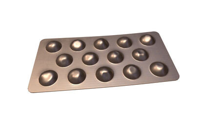Pills in Blister Packs - 3d model render