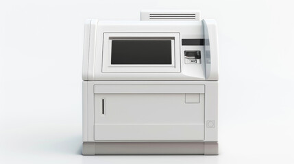 Fototapeta premium ATM cash dispenser actuator for initiating cash dispensing operations isolated on white background