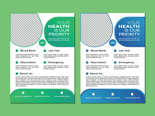 Creative healthcare flyer design