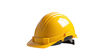 Fototapeta premium Protective construction helmet on a transparent background