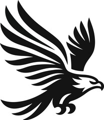 Bird black vector illustration