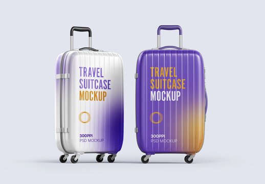 Luggage, Suitcase Mockup for Creative Design and Branding Projects