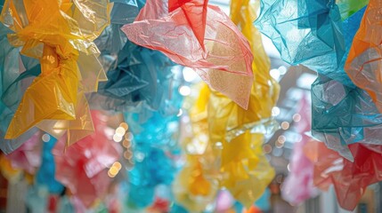 Upcycled eco conscious decorations for a festive event