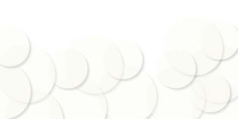 Abstract white modern transparency circle presentation background. Many beautiful bubbles on white background . Abstract white background with a lot of circles. Bubbles abstract. illustration design.