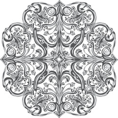 white on black and grey elements square abstract design