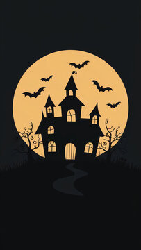 a background imagr of halloween, minimalist, abstract