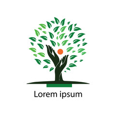 Obraz premium Tree Logo Vector Art, Icons, and Graphics.