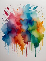 Fototapeta premium abstract watercolor background with splashes