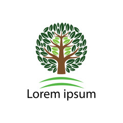 Obraz premium Tree Logo Vector Art, Icons, and Graphics.