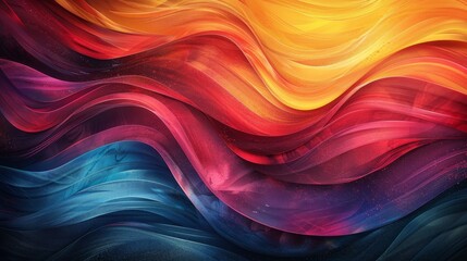 Obraz premium Abstract colorful wavy lines background