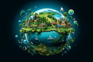 Discovering sustainable travel  green tourism for a cleaner planet and eco friendly exploration