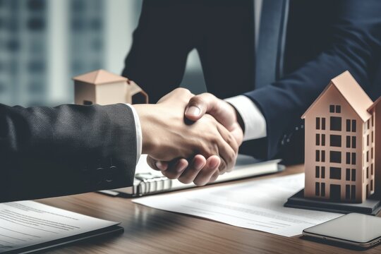 Innovative real estate sales manager negotiating property sale with creative strategies