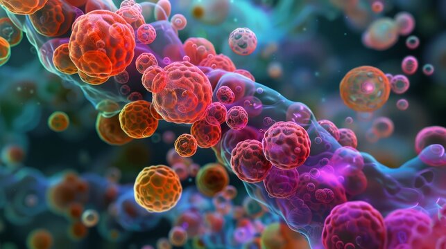 Streptococcus pyogenes bacteria causing strep throat infection