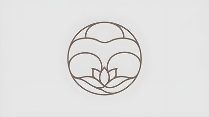 illustration of an background with tree or a lotus flower to represent growth