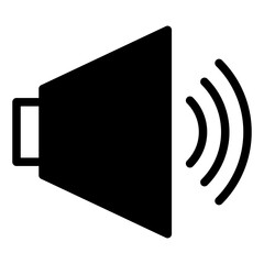 volume  glyph  icon vector illustration isolated on white background