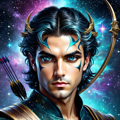 beautiful man Sagittarius zodiac