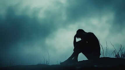 World Suicide Prevention Day. lonely people, unhappy people. human misfortune. people are depressed. people in a difficult situation