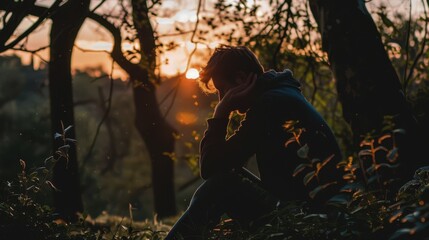 World Suicide Prevention Day. lonely people, unhappy people. human misfortune. people are depressed. people in a difficult situation