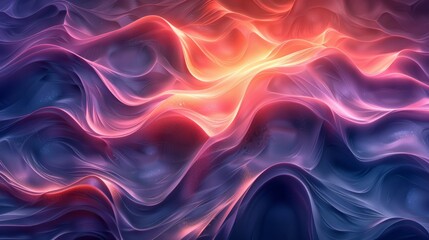 Obraz premium Abstract gradient background with wavy lines