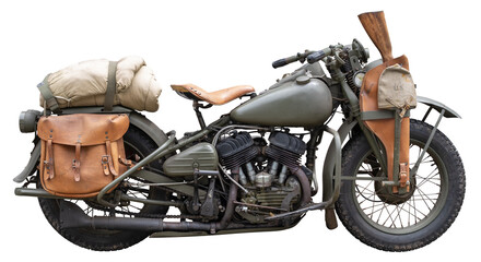 Vintage US WWII Army Motorcycle