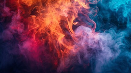 Colorful smoke abstract