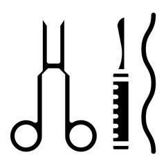 Vector Design Surgical Tools Icon Style
