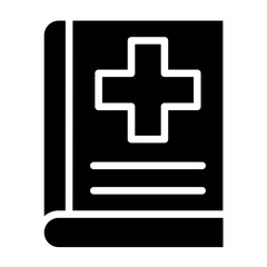 Fototapeta premium Vector Design Medical Book Icon Style