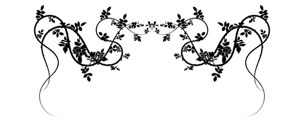 pattern of a weaving plant on the top paper sheet © antondzyna