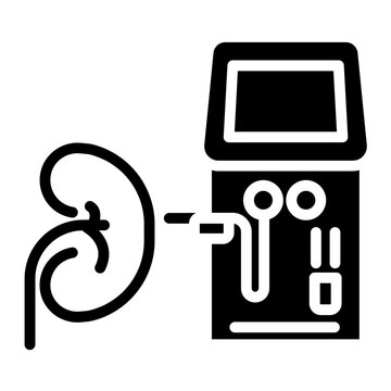 Vector Design Kidney Dialysis Machine Icon Style
