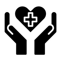 Vector Design Palliative Care Icon Style