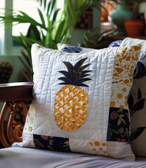 pillow pineapple couch princess grant crafts more studio spotlight quilt plant sap stitching adorable design shield fruit trees