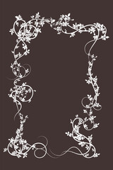 complex pattern on a brown background hops weave