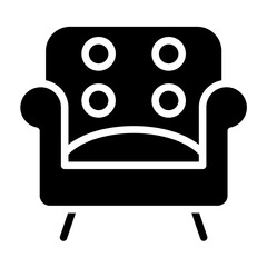 Vector Design Reclining Sofa Icon Style