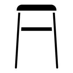 Vector Design Backless Stool Icon Style