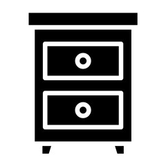 Vector Design Nightstand Icon Style