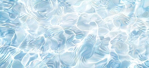 Calm Water Ripples in Light Blue and White. Gentle Waves Creating an Abstract, Soothing Pattern, Perfect for a Serene and Tranquil Visual Aesthetic. Ideal for Backgrounds and Nature-Themed Designs.