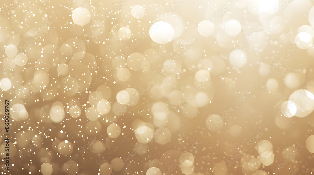 Poster Elegant beige bokeh abstract background Delicate blurred wallpaper texture Template with defocused bokeh lights and copy space for business website design Banner social media advertisi : Generative AI