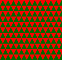 captivating background design featuring interlocking triangles in the colors of the Portuguese flag. This geometric pattern, with bold green, red, and yellow hues, is perfect for cultural, educational
