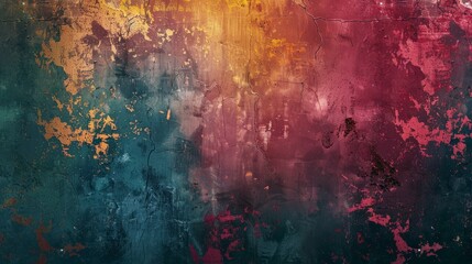 Colorful grunge wall texture