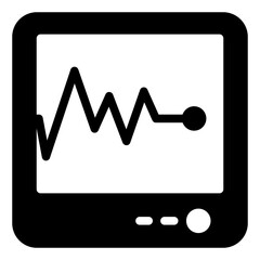 monitor  glyph  icon vector illustration isolated on white background