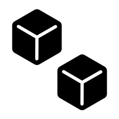 Vector Design Ice Cube Icon Style