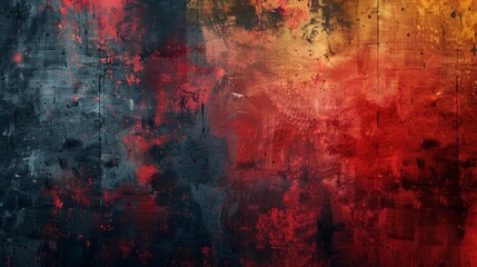 Abstract grunge style pattern in red and blue tones