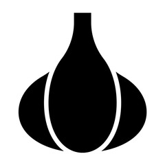 Vector Design Garlic Gaze Icon Style