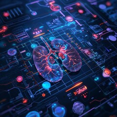 A Digital Lungs Journey Through The Circuitry Of Modern Medicine. Generative AI