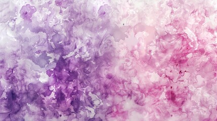 Fototapeta premium Textured white wallpaper with purple and pink paint splotches