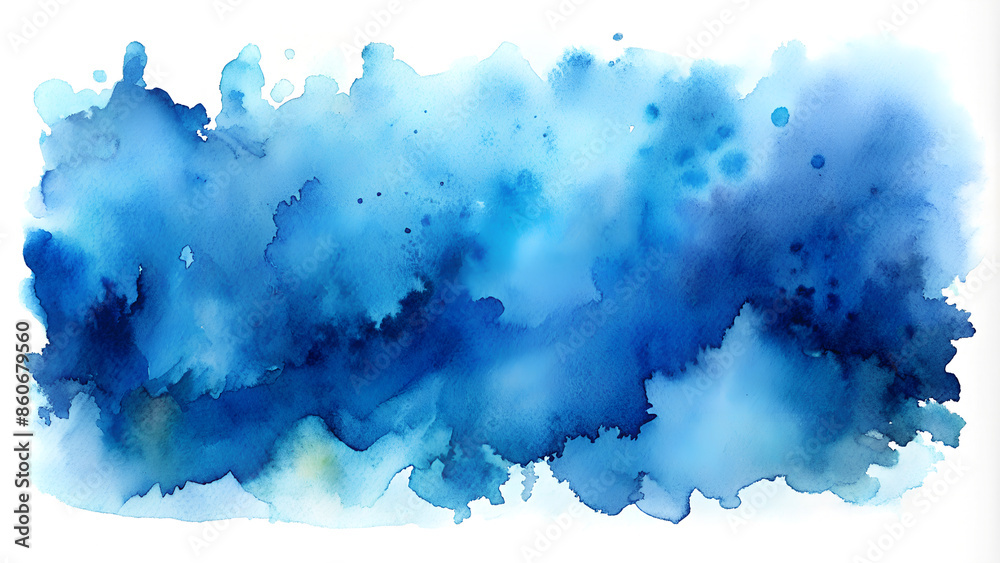 Canvas Prints Blue abstract watercolor background is perfect for your design.