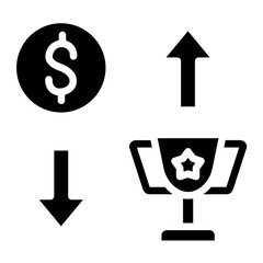 Vector Design Trade Triumph Icon Style