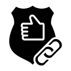 Vector Design Trust Link Icon Style