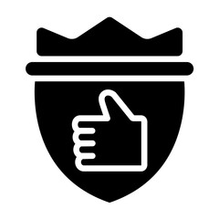 Vector Design Trust Crest Icon Style